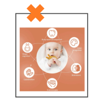 Siliconen bijtring konijn creme